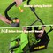 Metal Electric Lawn Dethatcher Scarifier with Adjustable Height and 14.5 Gallon Grass Bag